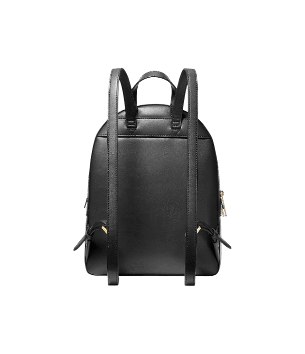 Mochila mediana negro piel