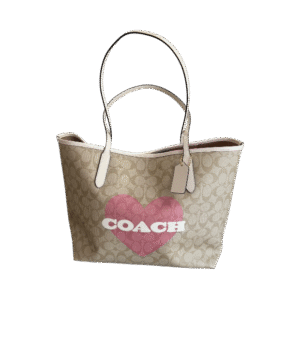 Tote coach de corazón grande
