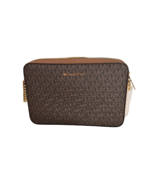 Crossbody jet set café con monograma