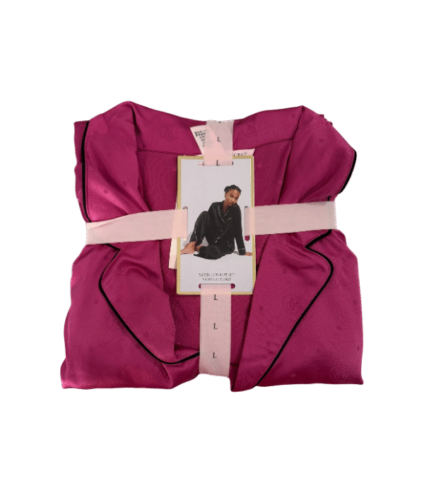 Conjunto de pijama largo rosa