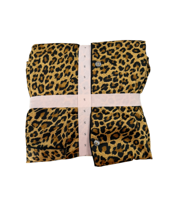 Conjunto de pijama corto leopardo