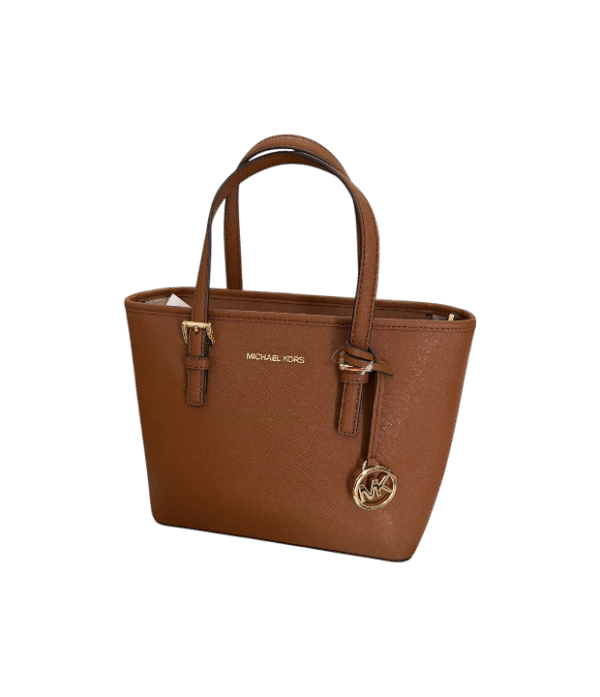 Crossbody tote chica jet set café liso