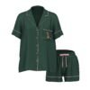 Conjunto de Pijama Corto Verde