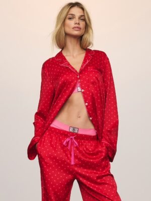 IMG_4447 Conjunto de Pijama Largo Rojo