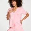 Conjunto de Pijama Corto Rosa Moño