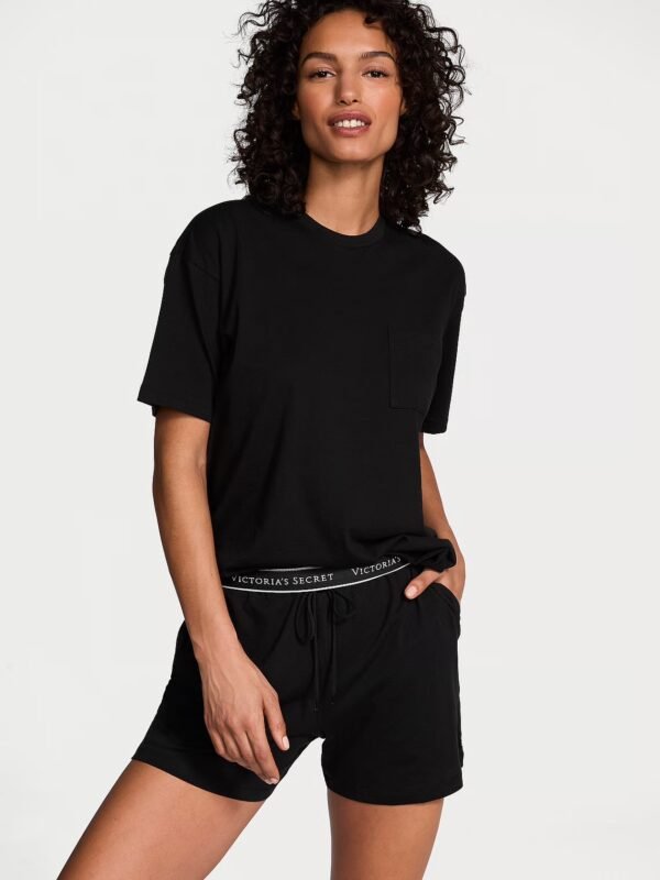 Conjunto de Pijama Corto Negro