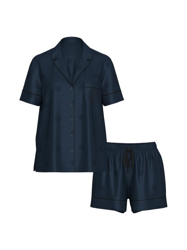 IMG_4497 Conjunto de Pijama Corto Azul Marino