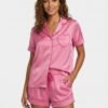 Conjunto de Pijama Corto Corazon Rosa