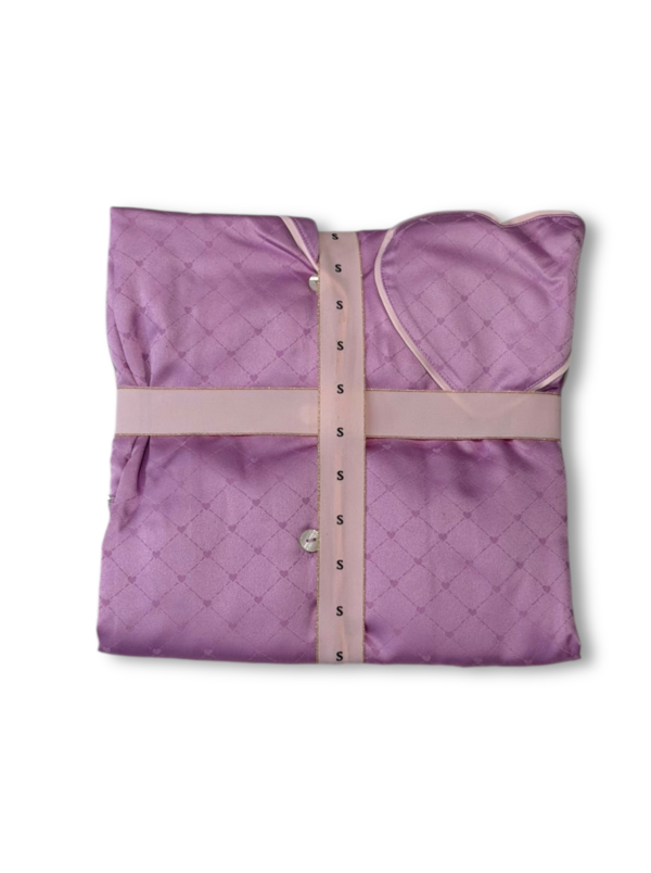 Conjunto de Pijama Corto Corazon Lila