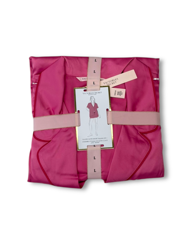 Conjunto de Pijama Corto Corazon Rosa