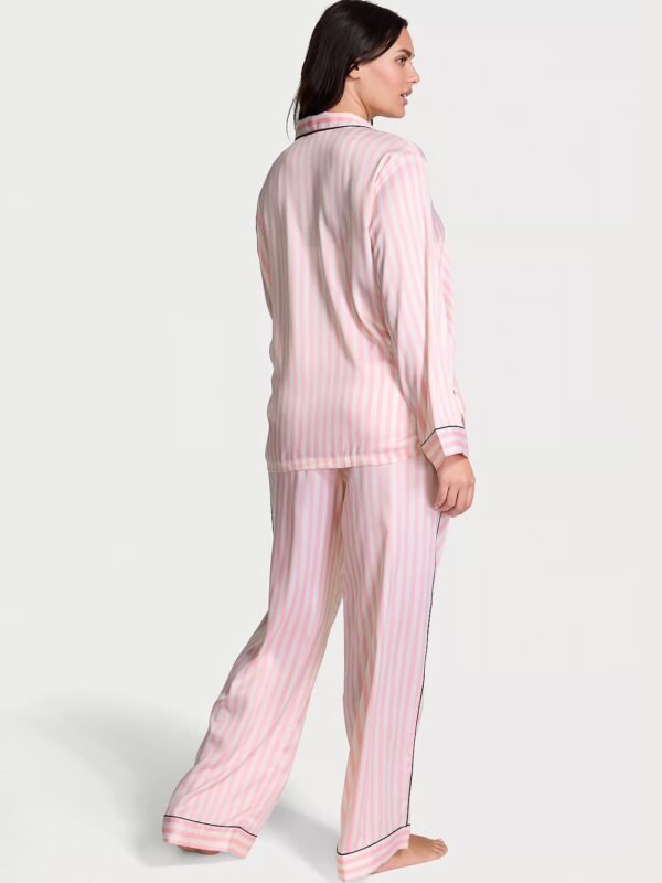 Conjunto de Pijama Largo Rayas Rosa