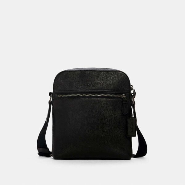 Mariconera Coach Houston Negro Liso