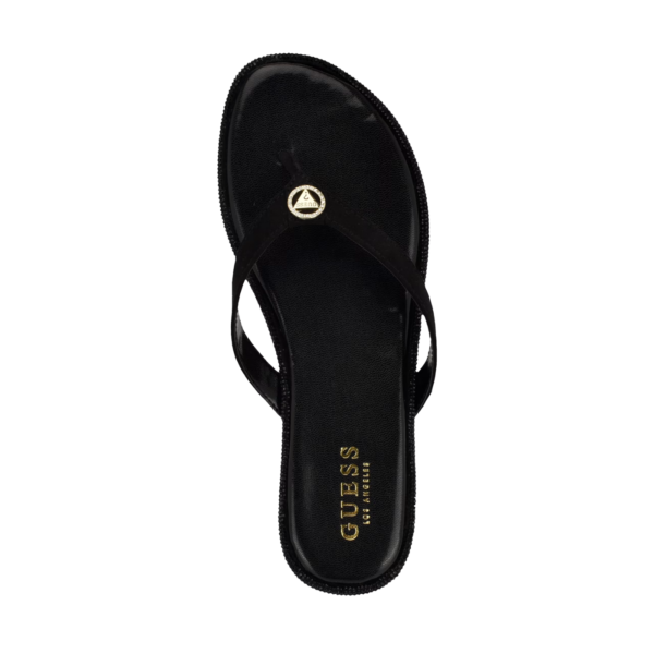 Sandalia Negro con Brillos Guess