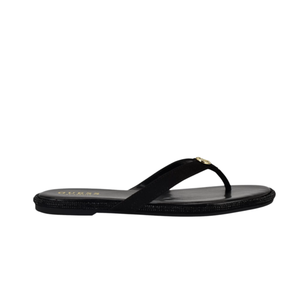 Sandalia Negro con Brillos Guess